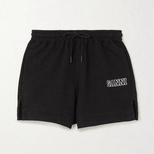 GANNI Software Isoli Cotton Jersey Shorts Size L